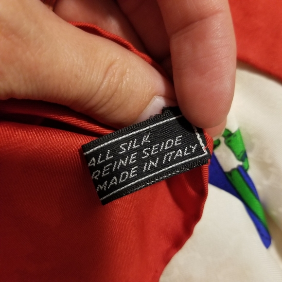 Celine Paris Silk Rolled Edge Vintage Square Equestrian Scarf - Picture 7 of 7